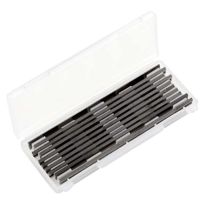 

10Pcs Reversible Metal Planer Blades 82mm 55mm for Cutting Soft Hard Woods Ply-wood Board Mayitr Woodworking Tool