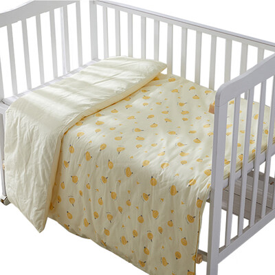 

WELLBER baby quilt autumn&winter baby double bile detachable mother&child is the kindergarten four seasons 80g240g yellow 120150cm