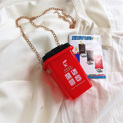 

Tailored Womens Cute Garbage Sorting Bag Trash Can Creative Shoulder Messenger Bag