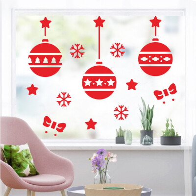 

Toponeto Christmas Removable Window Stickers Art Decal Wall Home Shop Decor