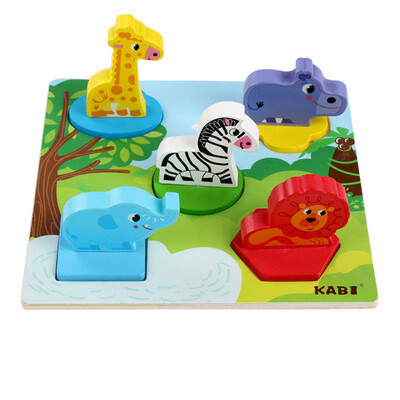 

Gotoamei Kids Baby Wooden Anime 3D Puzzle Wooden Geometric Learning Educational Toy