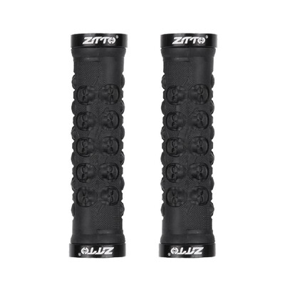 

1 Pair MTB Handlebar Grips TPR Rubber Lock on Anti-slip Grips for MTB Folding Bike