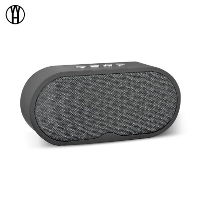 

WH F3 Mini Portable Card Bluetooth Sound Woodgrain Cloth Bluetooth Speaker Computer Speaker