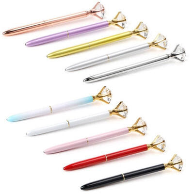 

1X Metal Diamond Head Crystal Ball Pen Concert Pen Creative Pen Stationery Gift