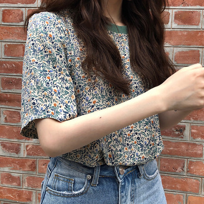 

Womens Casual Round Neck Letter Print Short Sleeve Loose Pullover Simple T-Shirt