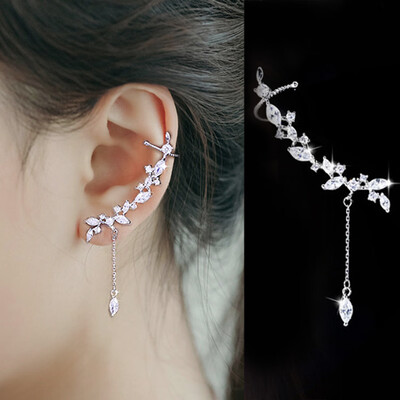 

Micro-crystal Female Asymmetrical Temperament Charm Earrings Jewelry