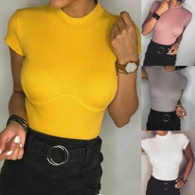 

Women Sexy Short Sleeve T Shirts Fashion Ladies Summer Casual Blouse Tops Shirt