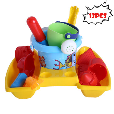

13PCS Kids Beach Toys Set Molds Tools Sandbox Toys On Summer Beach Holiday