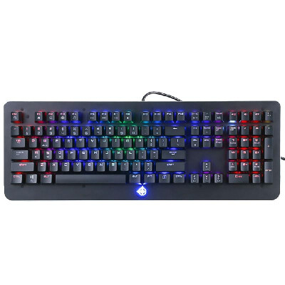 

MAGIC-REFINER MK9 Mechanical Gaming Keyboard USB Wired RGB Backlight Switchable 108 Keys Gaming Keyboard for Computer Gamer