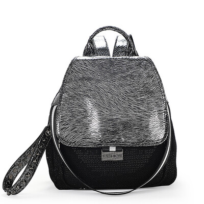 

Womens backpack leather sequins casual wear bag