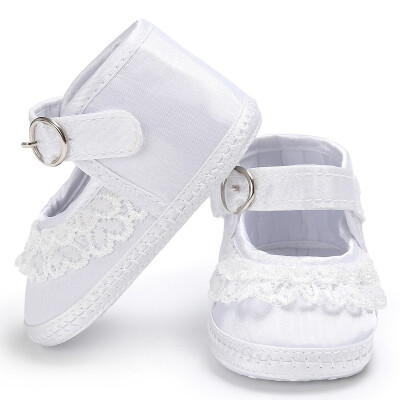 

2017 Summer Baby Toddler First Walkers Girls Lace Cute Print Crib Shoes Soft Prewalker Soft Sole Anti-Slip Shoes A