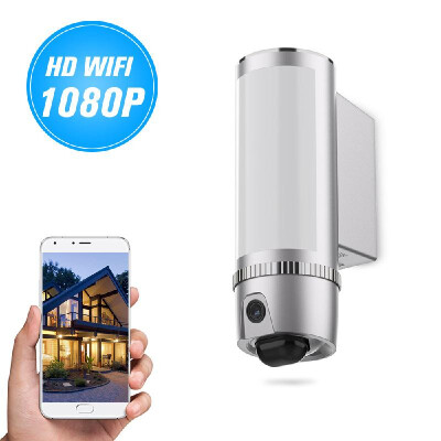 

FREECAM Wall-Light Wireless HD 1080P WiFi Camera 100 Leds Motion-Detected Floodlight Security Cam Two-Way Talk Cloud Storage with