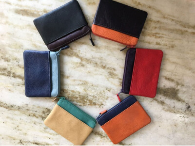 

2018 autumn new color leather pocket coin purse leather purse female card bag fashion coin bag