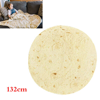 

Toponeto Comfort Food Creations Burrito Wrap Blanket Perfectly Round Tortilla Throw