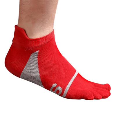 

Men\s Casual Five Fingers Toes Comfortable Sports Soft Cotton Boat Socks
