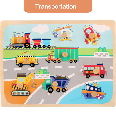 

Tailored Childrens Puzzle Grasp Board Puzzle Birthday Boy Girl Educational Toy