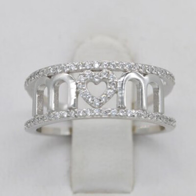 

European And American Retro Thai Silver Moonstone Ring National Wind With Drill Hand Jewelry Ring