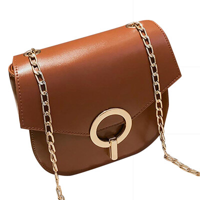 

Trendy Leather Straps Shoulder Bag Fashion Flap Messenger Bag For Women Retro Solid Metal Hasp Crossbody Bag Personality Handbag