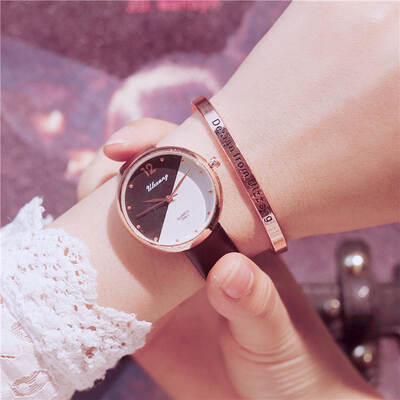 

Simple&small fresh student color watch Japanese cute trend girl carefully machine girlfriends wild watch