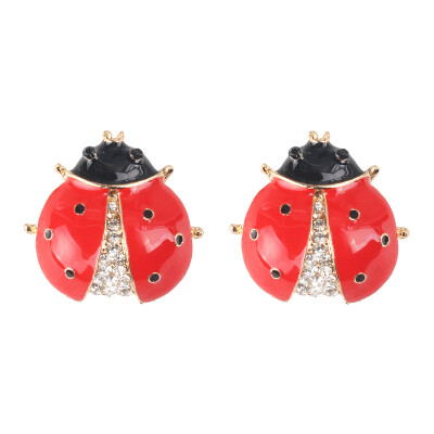 

2019 new arrival fashion BEE Stud Earrings for Women Gold Color bee Statement Earrings Lady Jewelry Female Bijoux