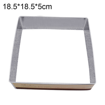 

Stainless Steel Round Square Cake Ring Mould Mousse Cutter DIY Decorating Tool