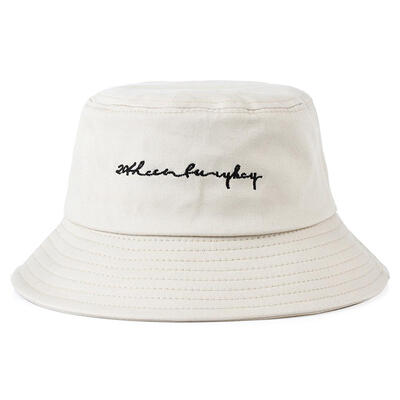 

Letter Embroidery Unisex Bucket Summer Fisherman Cap Outdoor Panama Sun Hat