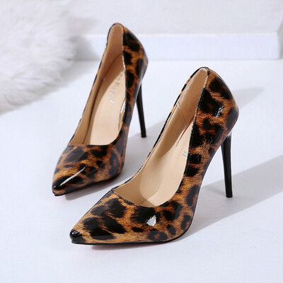 

Rose Womens Ladies Fashion Leopard Pointed Toe High Heels Single Shoes