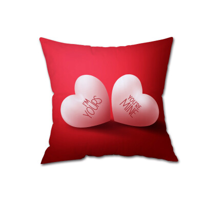 

〖Follure〗Happy Valentines Day Throw Pillow Case Sweet Love Square Cushion Cover