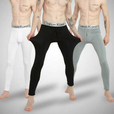 

Winter Men Warmer Thermal Long Johns Pants Cotton Bottoms Underwear Underpants