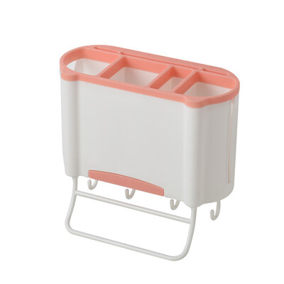 

Toponeto Wall Mounted Kitchen Storage Rack Caddy Cutlery Blocks Hanger Hooks Organizers