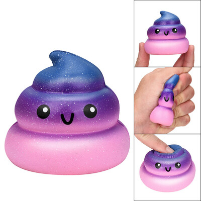 

Gobestart Exquisite Fun Galaxy Poo Scented Squishy Charm Slow Rising Stress Reliever Toy
