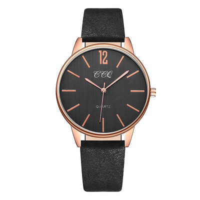 

New Product Women Watches Solid Color Dial Ladies Fashion Quartz Wristwatch Leather Strap Clock Casual Gift Reloj Mujer