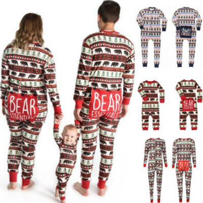 

Christmas Family Matching Pajamas Set Adult Mens Womens Kids Sleepwear Nightwear