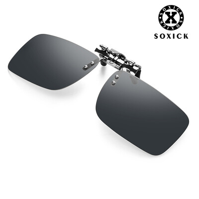 

Sosik SOXICK Polarized Sunglasses Clips Mens Sunglasses Myopia Clips Polarized Sunglasses BA991-2 Gray