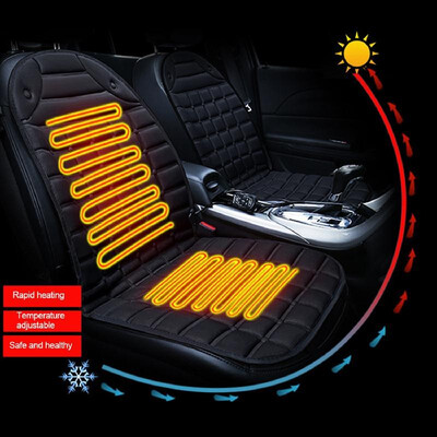 

2pcs 12V Car Front Seat Heating Cover Pad with Intelligent Temperature Controller Winter Heater