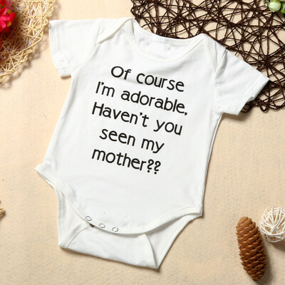 

Newborn Infant Toddler Baby Boy Girl Letter Romper Jumpsuit Outfits Clothes