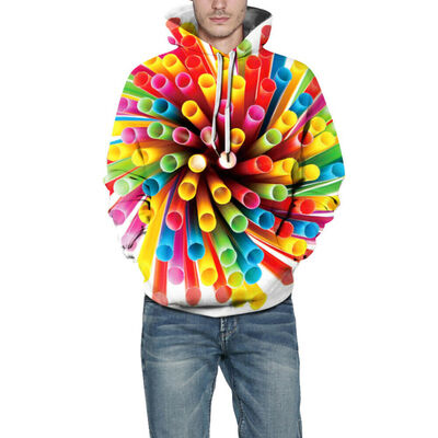 3D Print Galaxy Pullover Hooded Sweatshirt Hoodies Big Pockets Adult Unisex Coat