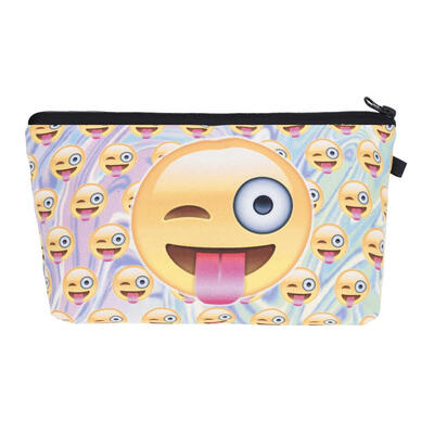 

Printed Canvas Zipper Travel Makeup Bag Cosmetics Toiletry Organizer Clutch