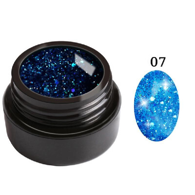 

5ML UV Gel Nail Polish Long-lasting Glitter Shining Gel Manicure Soak Off Nail Art Varnish