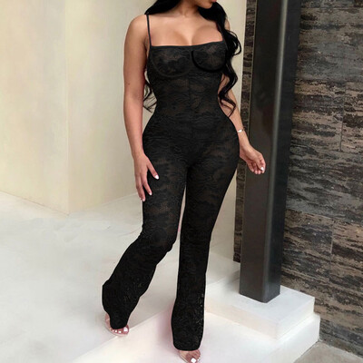 

Women Ladies Clubwear Lace Playsuit Bodycon Party Jumpsuit Romper Trousers