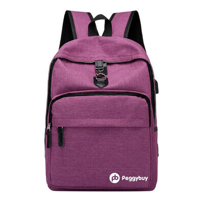 

Canvas Backpack for MenWomen USB Charging College Teenager Laptop Rucksack