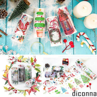 

Merry Christmas Wall Stickers Xmas Home Decor Art DIY Decal Tape Santa