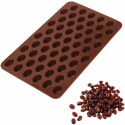 

Siaonvr Silicone Chocolate Coffee Beans Mould Candy Cake Sweets 55 Cavity