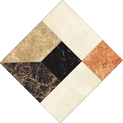 

〖Follure〗10 PcsSet Ceramic Tile Stickers Self Adhesive Tiles Art Diagonal 3D Floor Stick