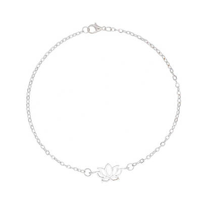 

Hollow Flower Anklet Handmade Boho Beach Ankle Bracelet Adjustable Foot Chain Women Girls Jewelry