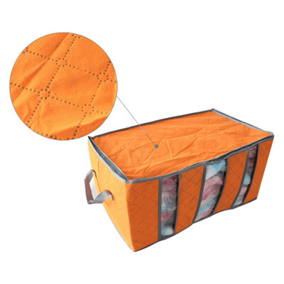 

Foldable Storage Box Large Fabric Organizer Bag Household Items With Cover