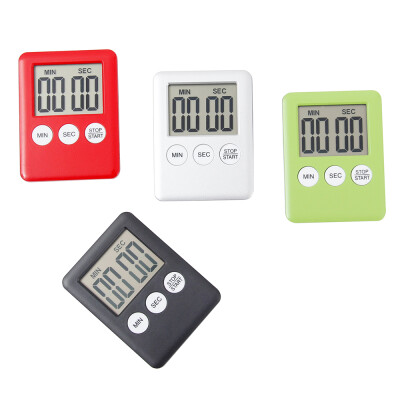 

1pc 4 Colors Super Thin LCD Digital Screen Kitchen Clock Timer Square Cooking Count Up Countdown Alarm Clock Temporizador