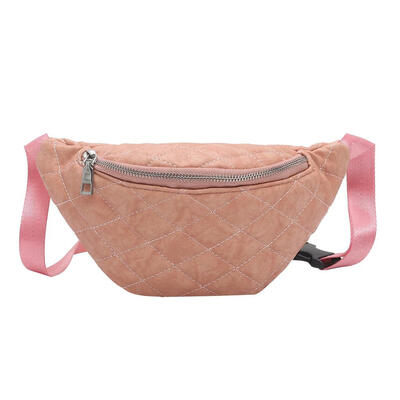 

Solid Color Women Waist Packs Trendy Simple PU Shoulder Casual Belt Bags