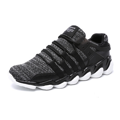 

Men Vulcanized Shoes Trend Mesh Breathable Sneakers Men Shoes Comfortable Trainers Lace Up Platform Footwear Zapatos De Hombre
