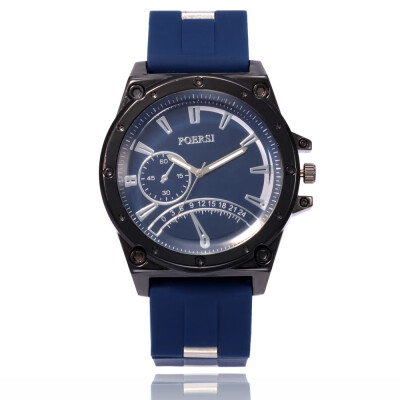 

Fashion quartz watch mens sports&leisure business silicon